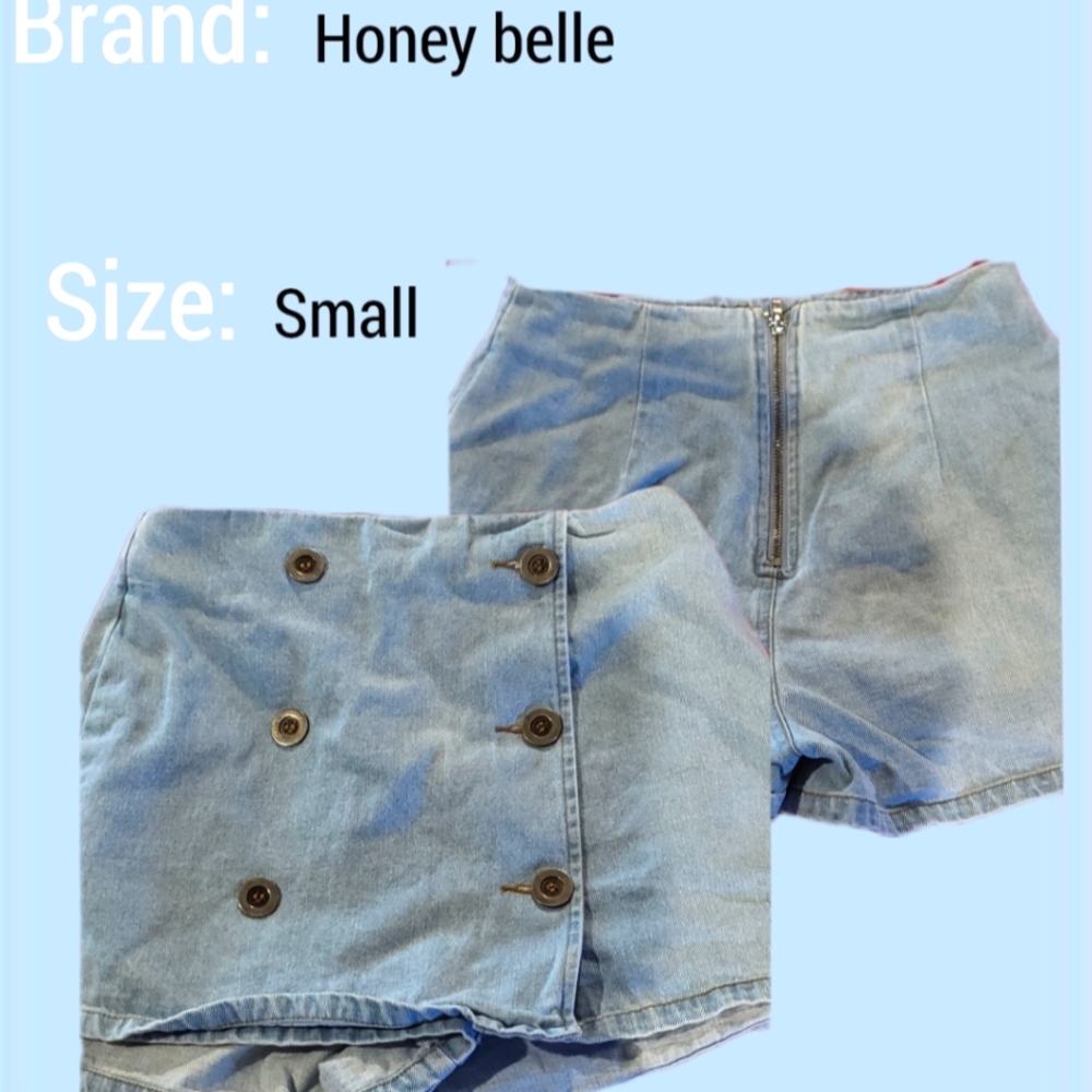 Woman's jean skort-honey belle-small